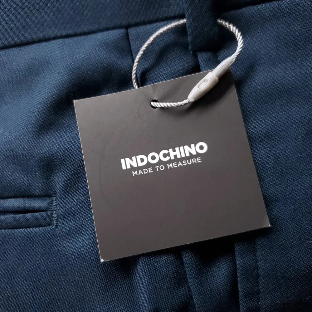 Indochino Made to Measure Slim Dress Pants Men 29x30 Teal‎ Tailored Officecore